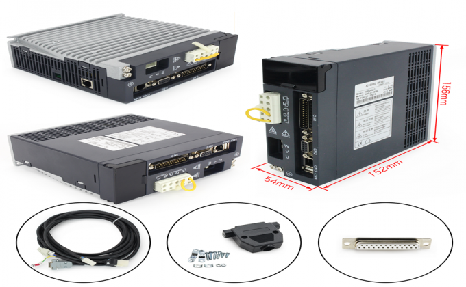 Contr&ocirc;leur CNC AC Servo Motor Kit 3000 tours par minute 64Ncm 200W Encodeur magn&eacute;tique &agrave; 17 bits 3